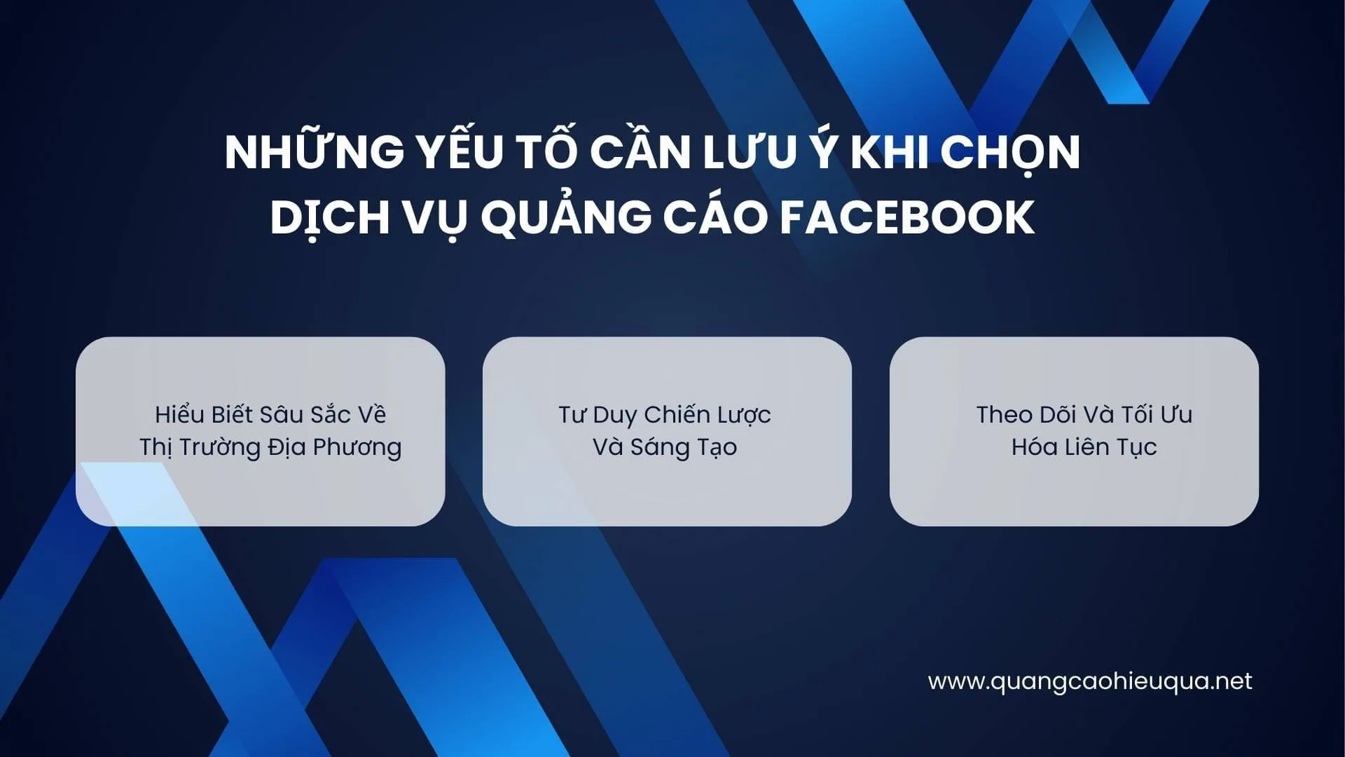 Những Yếu Tố Cần Lưu Ý Khi Chọn Dịch Vụ Quảng Cáo Facebook
