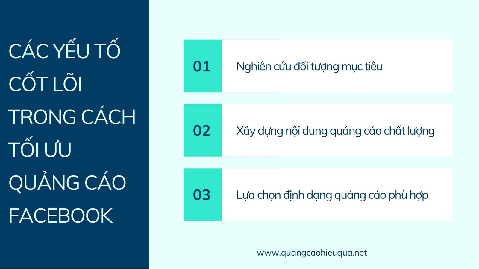 Các yếu tố cốt lõi trong cách tối ưu quảng cáo Facebook