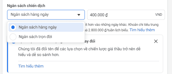 Chiến lược cài đặt và chia ngân sách hợp lý