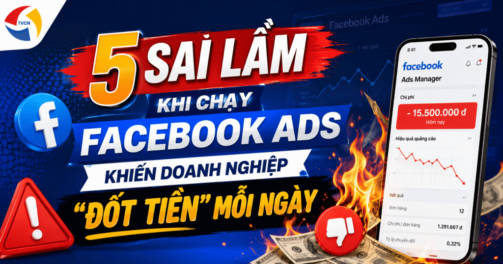 5 Sai Lầm Khi Chạy Facebook Ads Khiến Doanh Nghiệp "Đốt Tiền" Mỗi Ngày 2 5 Sai Lầm Khi Chạy Facebook Ads