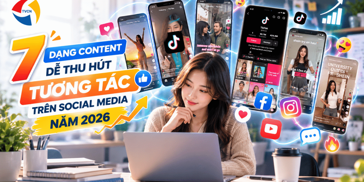 7 dạng content dễ thu hút tương tác trên Social Media năm 2026