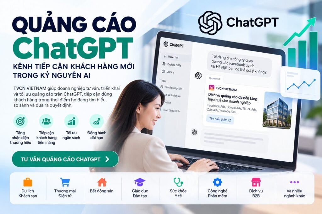 Quảng cáo CHATGPT – Giải pháp tiếp cận khách hàng trong kỷ nguyên AI 1 Quảng cáo ChatGPT