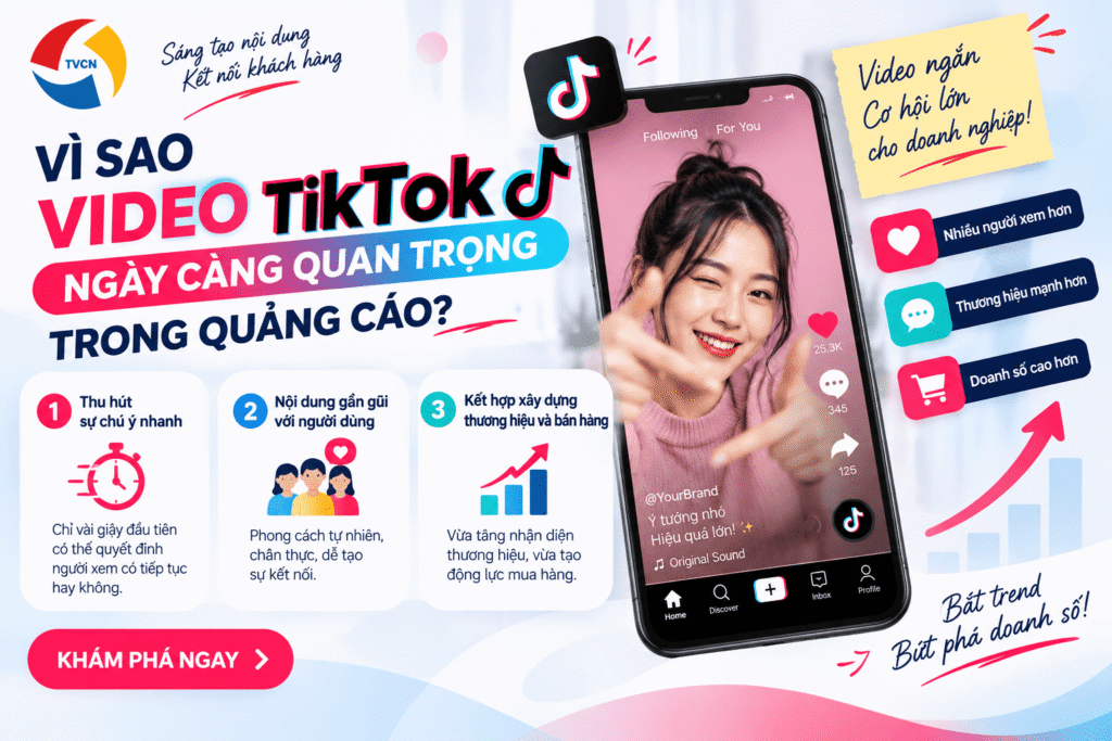 Cách xây dựng video TikTok quảng cáo thu hút khách hàng và tăng chuyển đổi 2 Vì sao video TikTok ngày càng quan trọng trong quảng cáo?