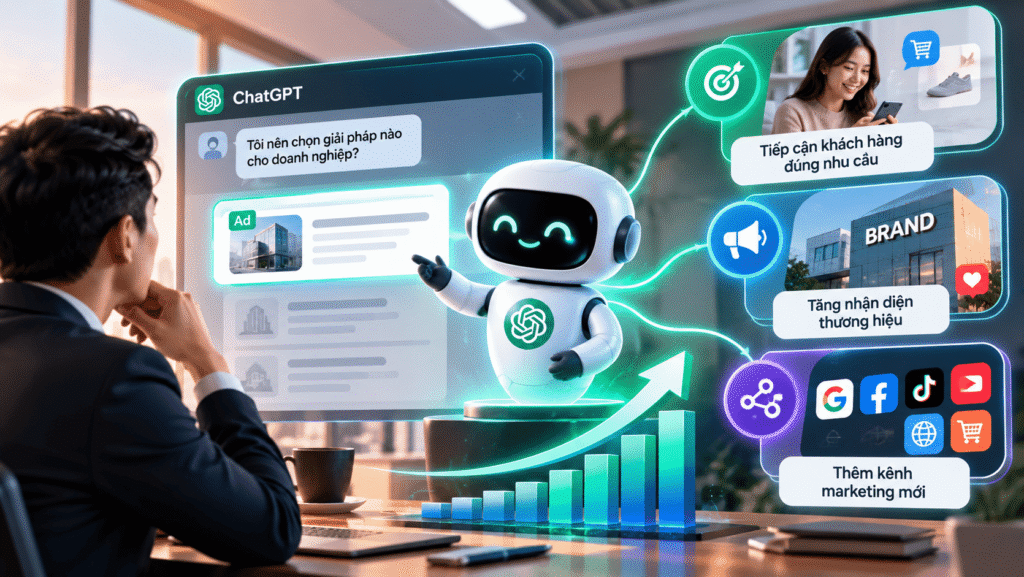 Quảng Cáo ChatGPT Là Gì? Cách ChatGPT Ads Hoạt Động Và Cơ Hội Cho Doanh Nghiệp 5 Cơ hội của ChatGPT Ads đối với doanh nghiệp