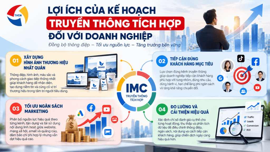 Cách xây dựng kế hoạch truyền thông tích hợp IMC từ A đến Z cho doanh nghiệp 3 Lợi ích của kế hoạch truyền thông tích hợp đối với doanh nghiệp
