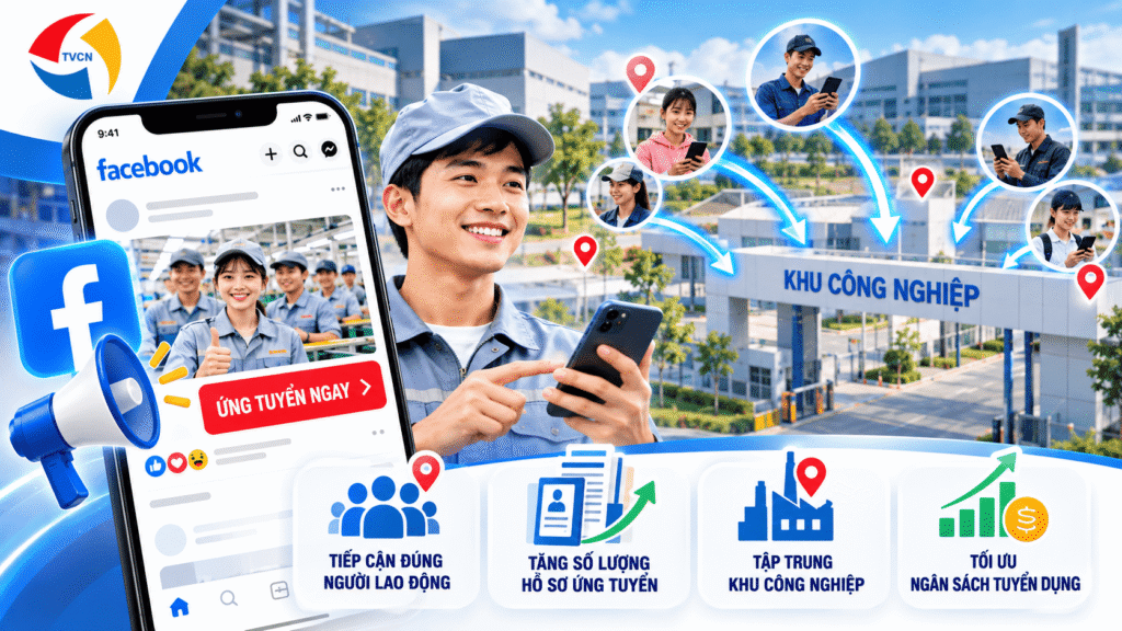 Quảng Cáo Facebook Tuyển Dụng Công Nhân Khu Công Nghiệp Hiệu Quả 2 Vì sao nên sử dụng quảng cáo Facebook để tuyển dụng công nhân?