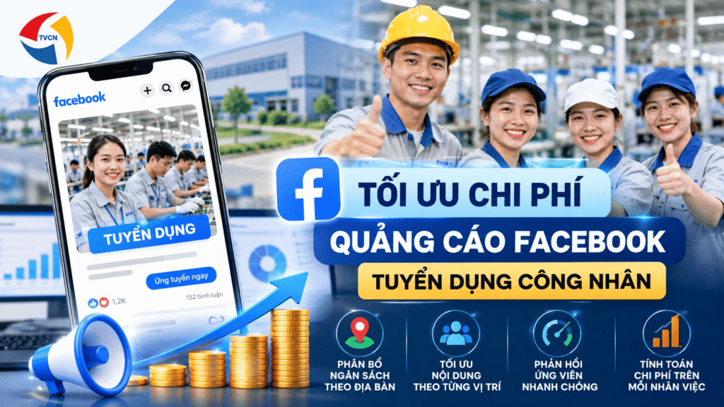 Quảng Cáo Facebook Tuyển Dụng Công Nhân Khu Công Nghiệp Hiệu Quả 5 tối ưu chi phí quảng cáo Facebook tuyển dụng